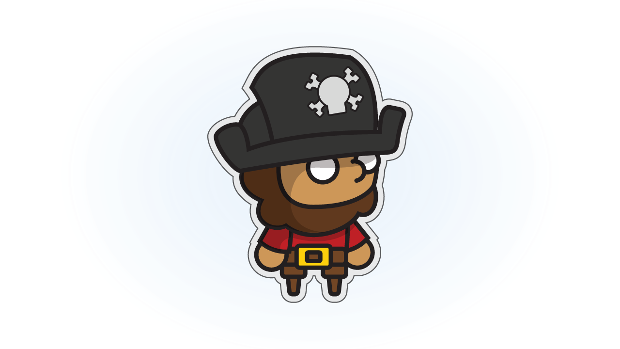Game art pirate captain