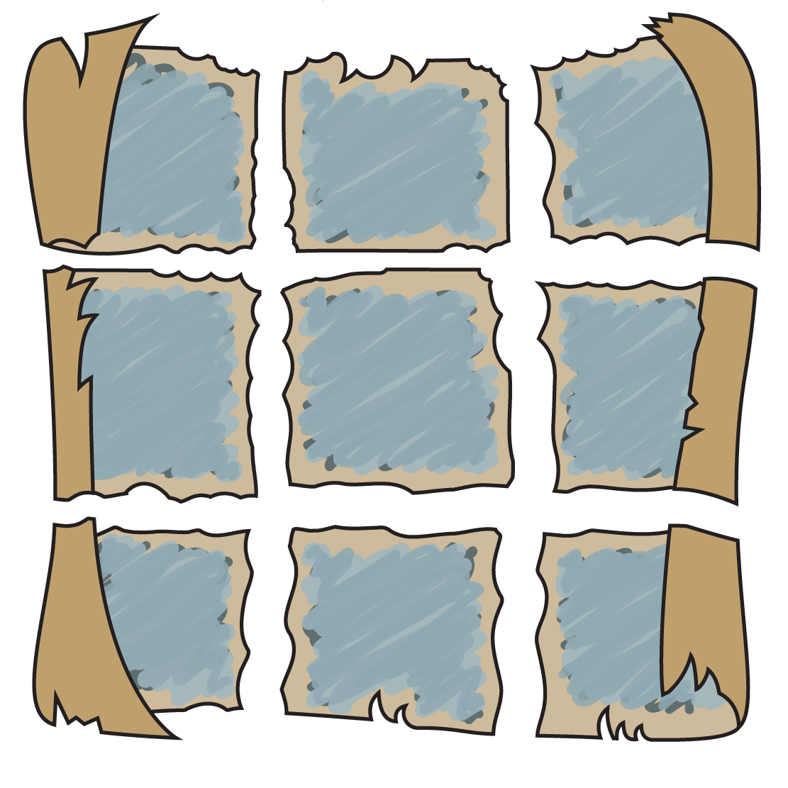Map pieces